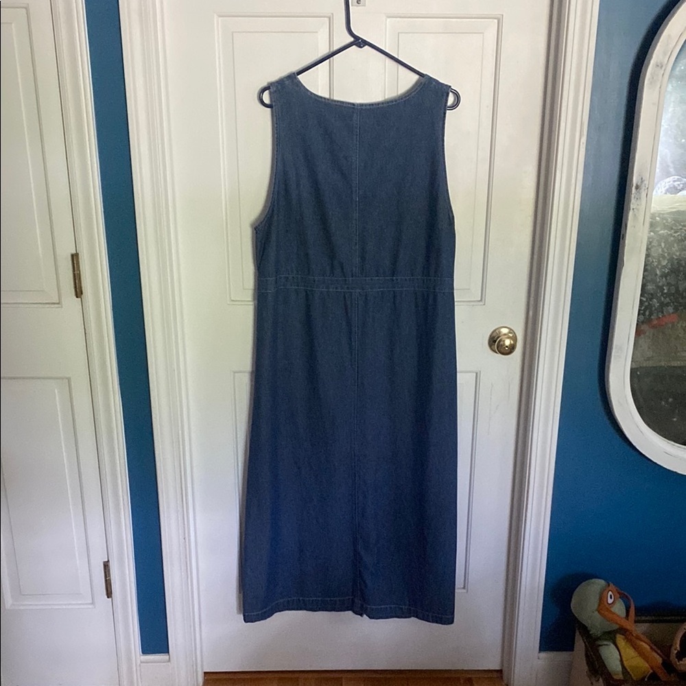 Vintage Denim Buttoned Maxi Jumper - Picture 4 of 4
